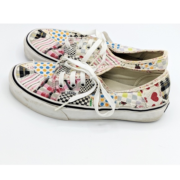 Vans Shoes - Patchwork Vans Sz 7.5 Womens Lace Up Shoes